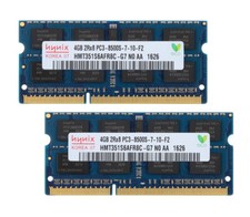 8GB Hynix 2pcs 4GB 2RX8 DDR3 1066MHz PC3-8500S 1066 SO-DIMM Laptop Memory RAM #N picture