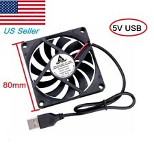 5V USB 80mm x 10mm 8010s DC Brushless Cooling Industrial Axial Case Fan 8010 picture