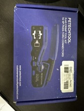 RJ45 Crimp Tool for Cat5e Cat6 Cat6a Pass Thrugh Connectors with 20 pieces Ca... picture