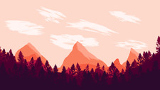 Landscape minimalism art Custom Gaming Mat Desk picture