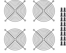 Easycargo 4pcs 120mm Fan Grill Guard Black with Screws picture