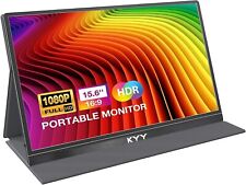 KYY Portable Monitor 15.6'' FHD 1080P USB C HDMI Gaming Monito Ultra-Slim picture