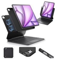 ESR iPad Air 13 Inch Keyboard Case Rebound 360 Magnetic Stand Trackpad Black picture