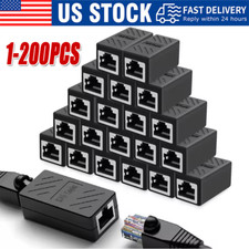 RJ45 Inline Coupler Cat6/Cat5e Ethernet Network Cable Extender Connector lot picture