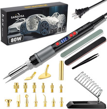 21-In-1 3D Printer Smoothing Tool Kit, 80W LCD Digital Adjustable Temperature So picture