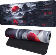 Large Gaming Mouse Pad, Anime Black Mousepad with Stitched Edges, Expanded Cool picture