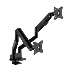 Pixio Wave Black Dual Monitor Arm PS1D Desk Mount Holds up to 32 in monitors picture