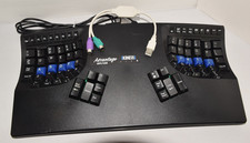 Kinesis Advantage Keyboard KB500 USB Black Ergonomic Keyboard with Active Adaptr picture