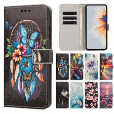 Cat Flower Butterfly Wallet Cover Case For Xiaomi Redmi Note 14 13 12 11 A3X A5 picture