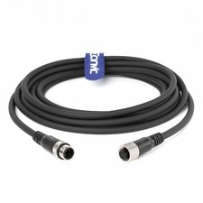 Industrial M12 4 Pin Male Female Sensor Cable A Code Straight Aviation 4M picture