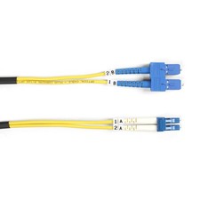 BLACK BOX FOSM-003M-SCLC Os2 9/125 Singlemode Fiber Optic Patch Cable Ofnr Pvc picture