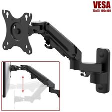 Full Motion Monitor Wall Mount Articulating Arm Gas Spring For Up to 27