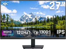 27 Inch Computer Monitor, QHD 2K 120Hz Monitor, IPS Panel, H27D9 | 2560X1440 Dis picture