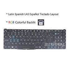 Latin / Spanish Laptop Keyboard for Acer Predator PH317-53 PH317-54, RGB Backlit picture