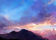 Landscape  sky nature clouds Custom Gaming Mat Desk picture