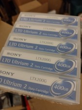 5-Pack Sony LTX200G LTO Ultrium 2 Data Cartridges LTO2 *NEW* picture