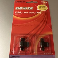 Porelon PR42 Ink Roll 11204 Black Red Calculator Ribbon 2 Pack Sealed picture