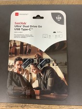 New Sandisk Ultra Dual Drive Go Type-C 128GB 2 Pack USB Drive 12332 picture