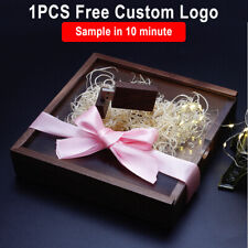 Wedding Photography Gift USB 2.0 Flash Drive Free Logo Pen Drive Wooden 64GB Lot picture