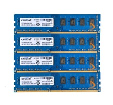 Desktop RAM Crucial 16GB 4X 4GB 2Rx8 PC3-10600U DDR3 1333Mhz DIMM 240Pin Memory， picture