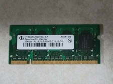 GENUINE INFINEON LAPTOP MEMORY RAM STICK 256MB 1RX16 PC2-3200 HYS64T32000HDL-5-A picture