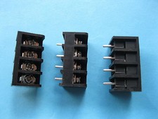 50 pcs Black 4 pin 6.35mm Screw Terminal Block Connector Barrier Type DC29B New picture