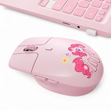 My Little Pony Pink Wireless Mouse Floating Button Design 2.4GHz Dual-Mode - NEW picture