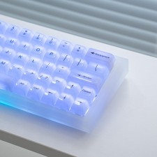 115 Keys Crystal Transparent White PC Jelly MDA Profile Custom Keycap Set Box picture