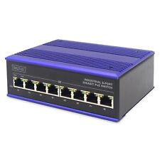 DIGITUS PoE Netzwerk-Switch - 8-Port Gigabit Ethernet - DIN-Rail Montage - Klemm picture