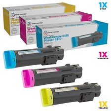 LD Compatible Xerox Phaser 6510 / WorkCentre 6515 Toners: Cyan, Magenta & Yellow picture