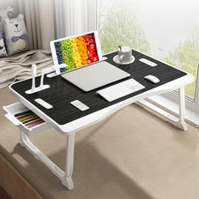 Mesa Plegable para Laptop en Cama con Puerto USB Ranura para Taza Cajon Lateral picture