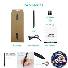 Rechargeable Digital Pen for Tablets - 2048 Pressure Levels - Digital Pen P80 picture