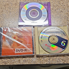 MEMOREX & KINYO CD/DVD LASER CLEANER AND SEALED  IMATION DVD-R BLANK picture