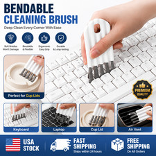 Flexible Keyboard Cleaner Brush Soft Bendable Cup Cleaning Brush Gap Cleaning US picture