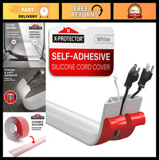 5' Floor Cord Cover - Self-Adhesive Silicone Cable Protector for Wires & Cords picture