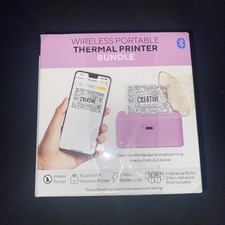 Core Innovations Bluetooth Compact Wireless Portable Thermal Printer Bundle PINK picture