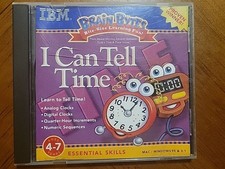 Brain Bytes I CAN TELL TIME Ages 4-7 (CD-ROM IBM 1998) Learn to tell time picture