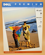 Dell Premium Photo Paper 8.5x11 High Gloss 30 Sheets 95 Brightness Inkjet picture