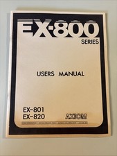 Vintage AXIOM EX-800 Series Users Manual W/Diagrams picture
