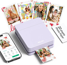 Photo Printer, PP01 Color Mini Portable Printer, Instant Smartphone Inkjet Print picture