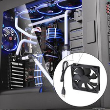 8 Pieces Small 12cm Portable 5V Cabinet Cooling Computer Case Fan w/ USB Plug picture