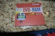 TDK DVD-RAM 4.7GB Single Sided ReWritable re writable Blank Disc Type IV 2 picture