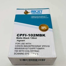 CPFI-102MBK Compatible Canon PFI-102MBK Matte Black Ink Cartridge 130ml picture