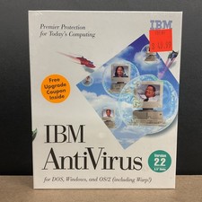 IBM AntiVirus DOS Windows OS/2 Warp Version 2.2 3.5 Inch Disks Factory Sealed picture