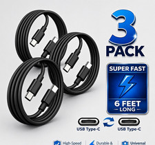3 Pack 6FT USB-C Charger Cable Fast Charge For Samsung Galaxy S26 S25 S24 S23 picture