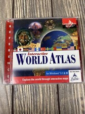 Comptons Select Interactive World Atlas PC Computer Disc 1997 Windows 3.1 95 picture