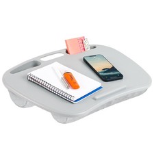 MyDesk Lap Desk Device Ledge Phone Holder Cool Gray Fits 15.6 Inch Laptop picture