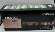 Genuine Lexmark E460X11A Black E. H. Yield R. Program Toner Cartridge Shipping picture