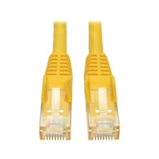 Tripp Lite 35FT RJ45 Premium Cat6 Gigabit Snagless Molded UTP Patch Cable Yellow picture