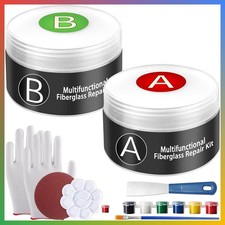Fiberglass Boat Repair Kit Gel Coat Fix Holes Chips Cracks Marine Durable Waterp picture